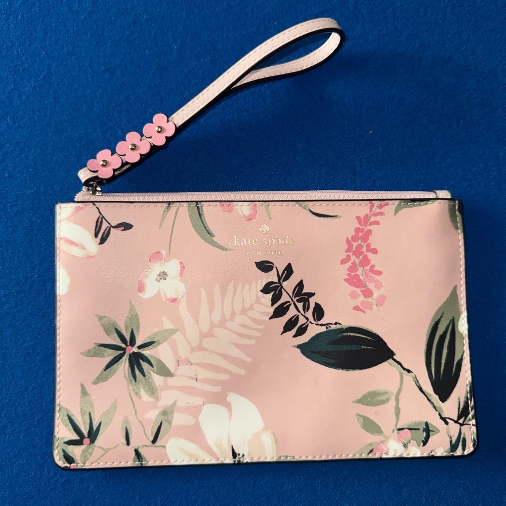 Kate Spade Pink Floral Wristlet